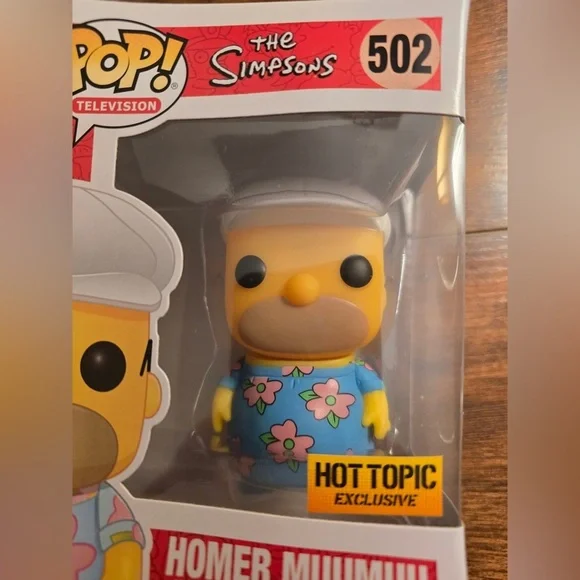 Funko Pop The Simpsons Homer Muumuu #502 NEW Hot Topic Exclusive - Picture 4 of 4